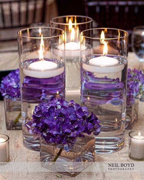 Creating an aura of enchantment with a candle embellished with hydrangea petals